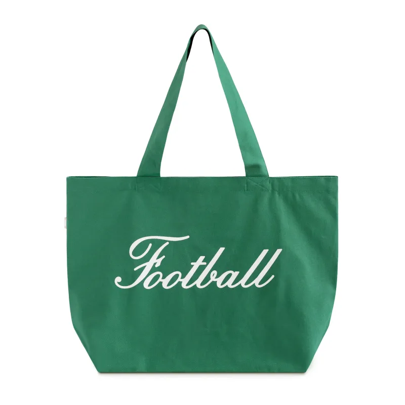 Football Script Tote Bag Green made by Province of Canada