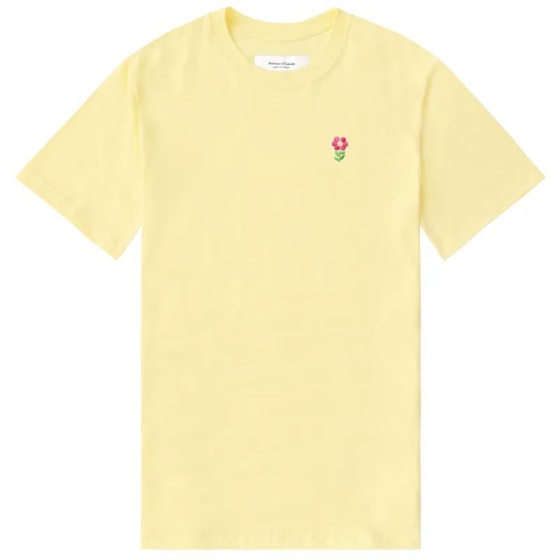 Floral Tee Butter - Unisex made by Province of Canada