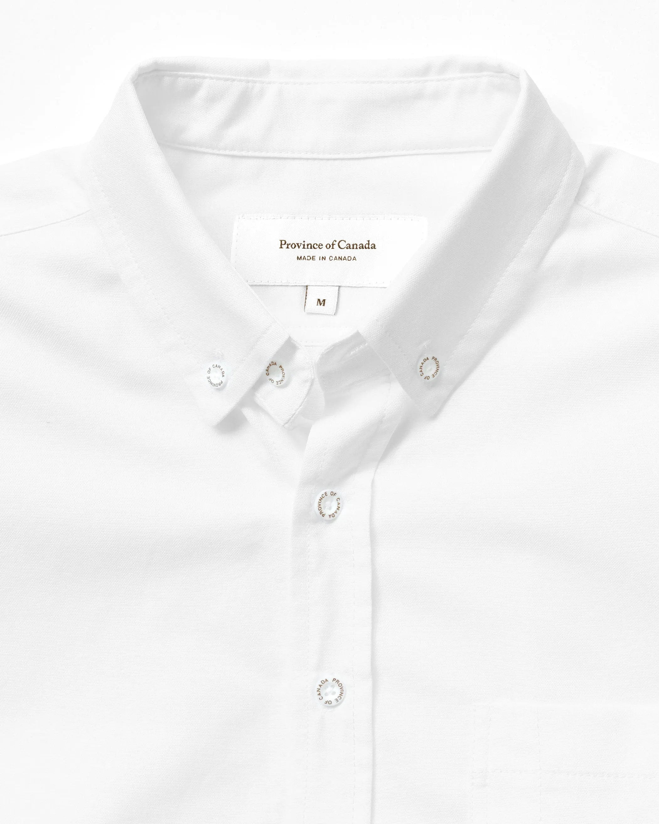 Oxford Shirt White - Unisex sold by Province of Canada product image thumbnail 2