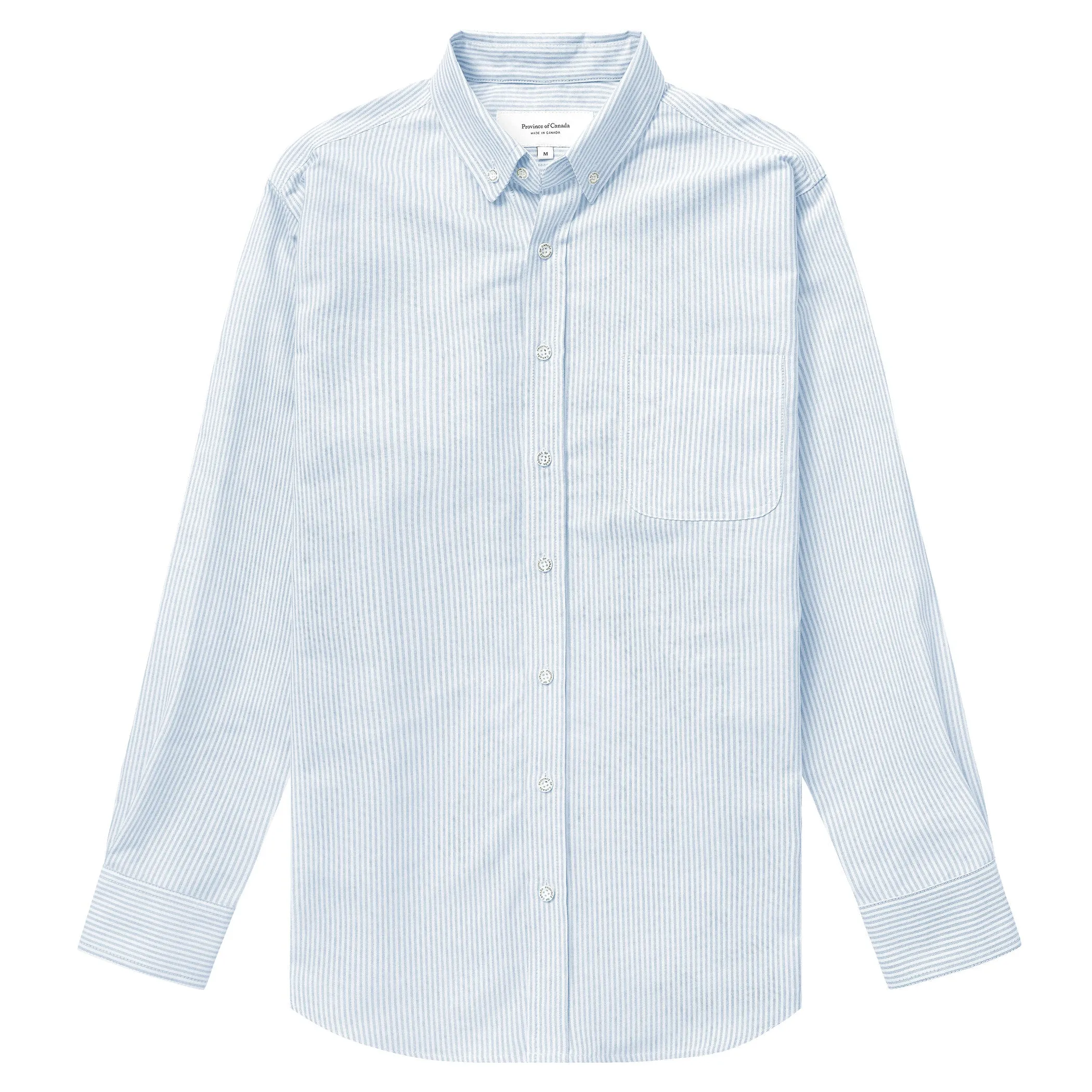 Oxford Stripe Shirt Blue - Unisex sold by Province of Canada
