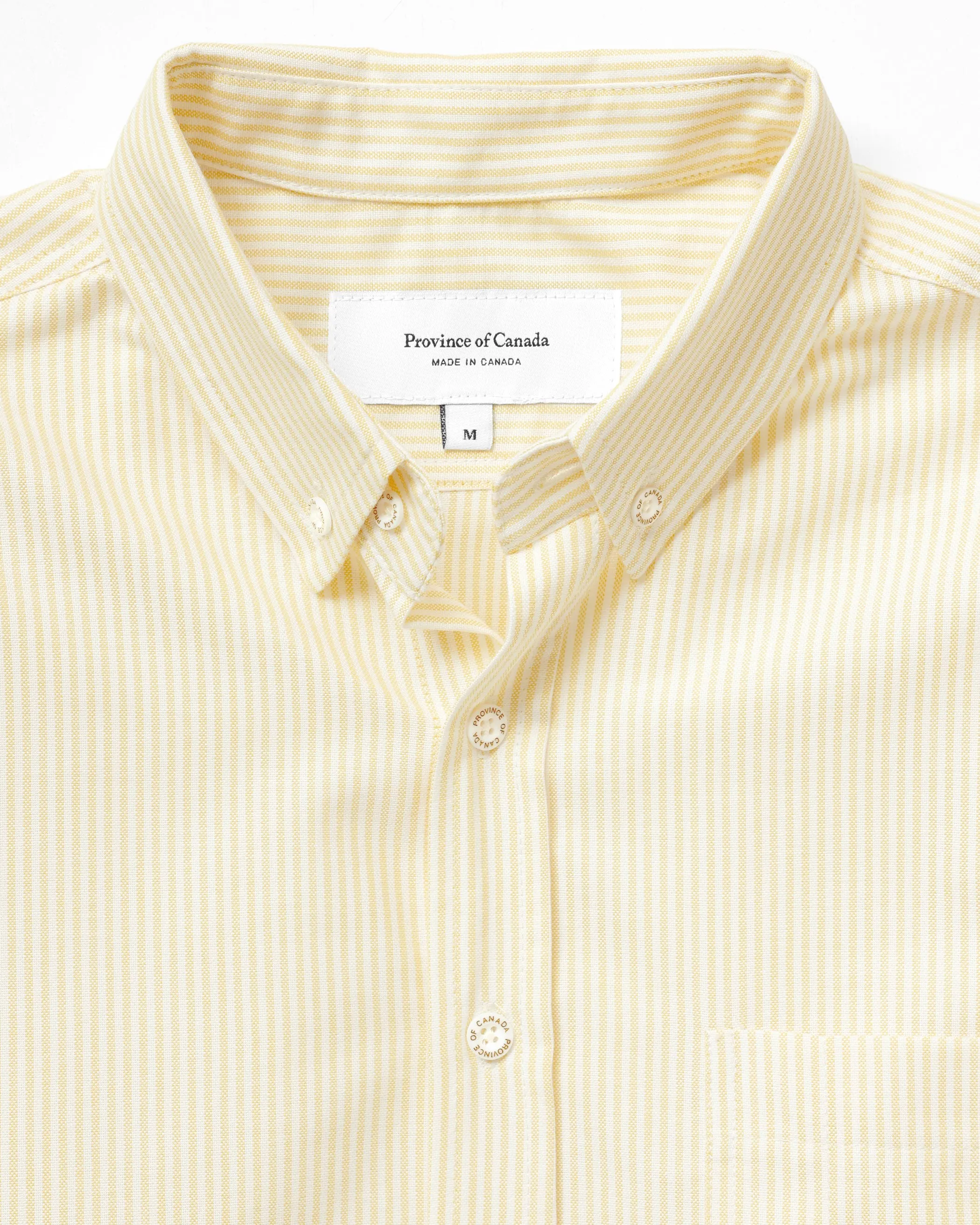 Oxford Stripe Shirt Butter - Unisex sold by Province of Canada product image thumbnail 2