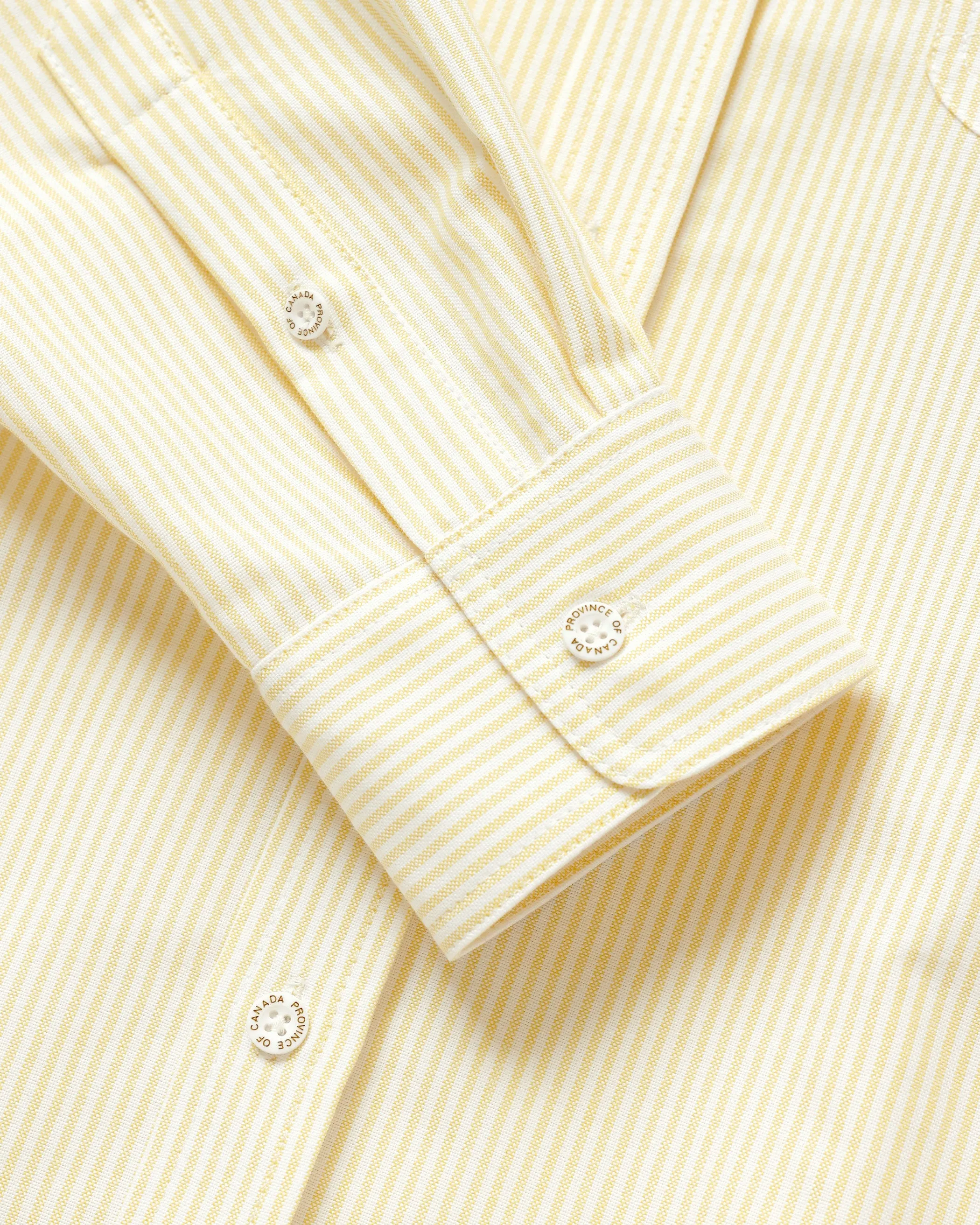 Oxford Stripe Shirt Butter - Unisex sold by Province of Canada product image thumbnail 4