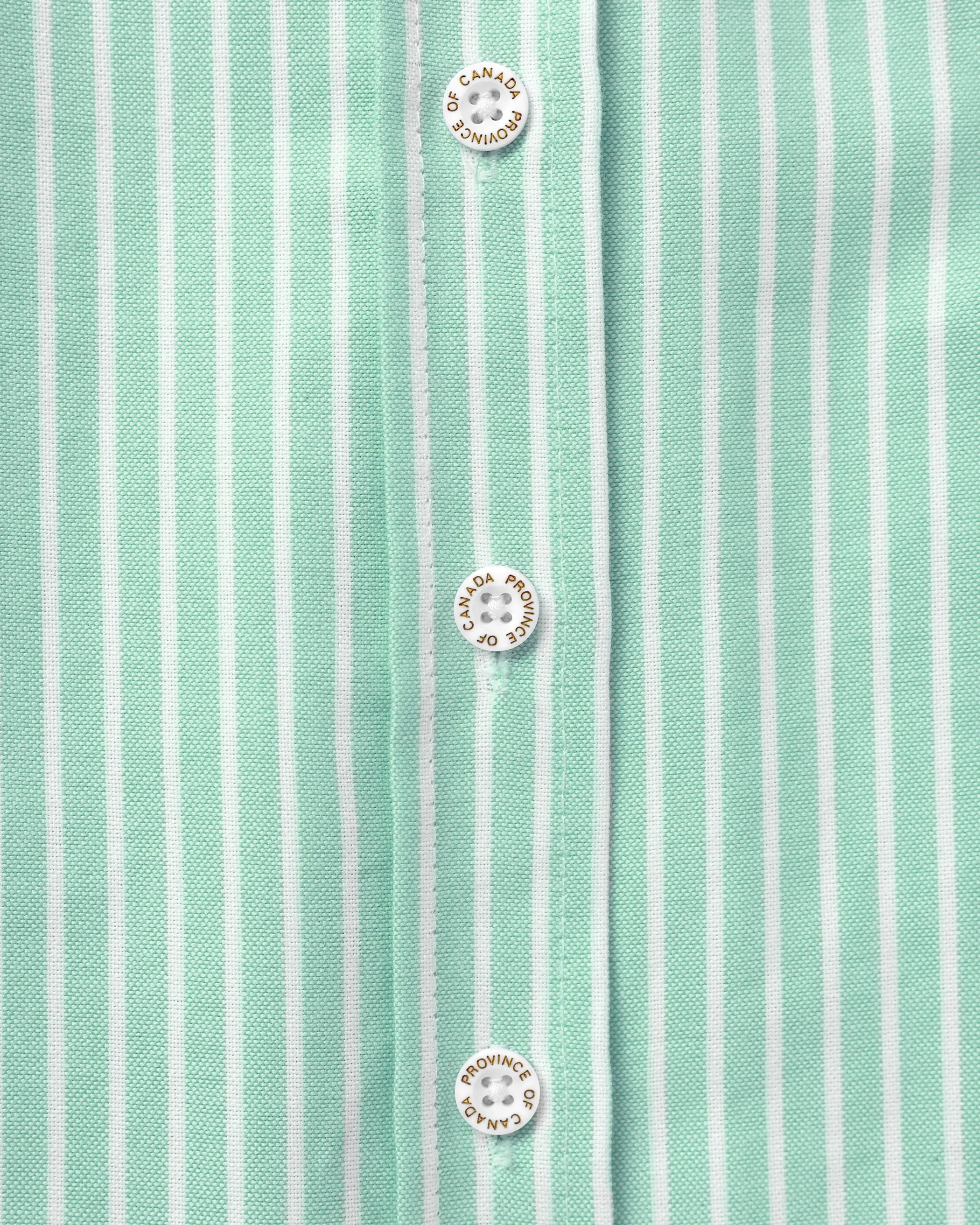 Oxford Wide Stripe Dress Green sold by Province of Canada product image thumbnail 4