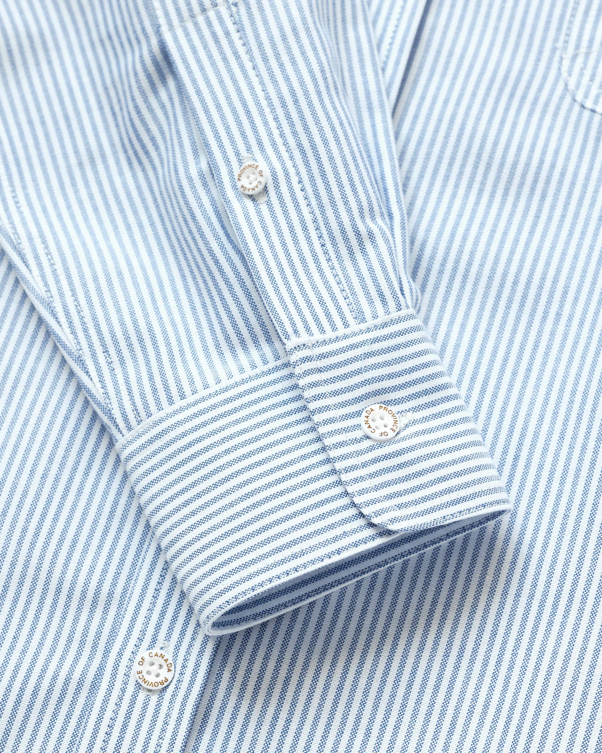 Boxy Oxford Stripe Shirt Royal - Womens sold by Province of Canada product image thumbnail 3