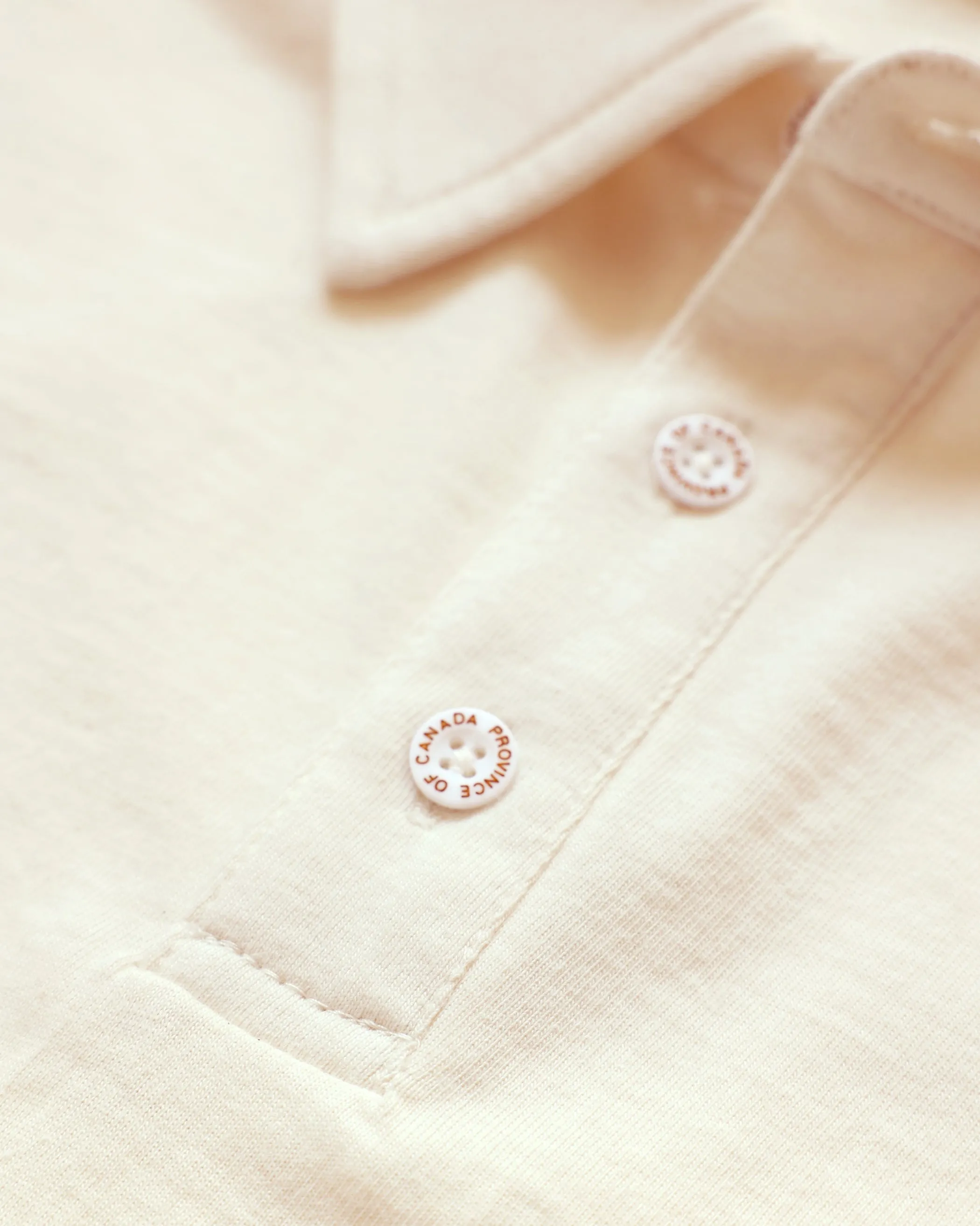 Sunday Polo Shirt Natural - Unisex sold by Province of Canada product image thumbnail 3