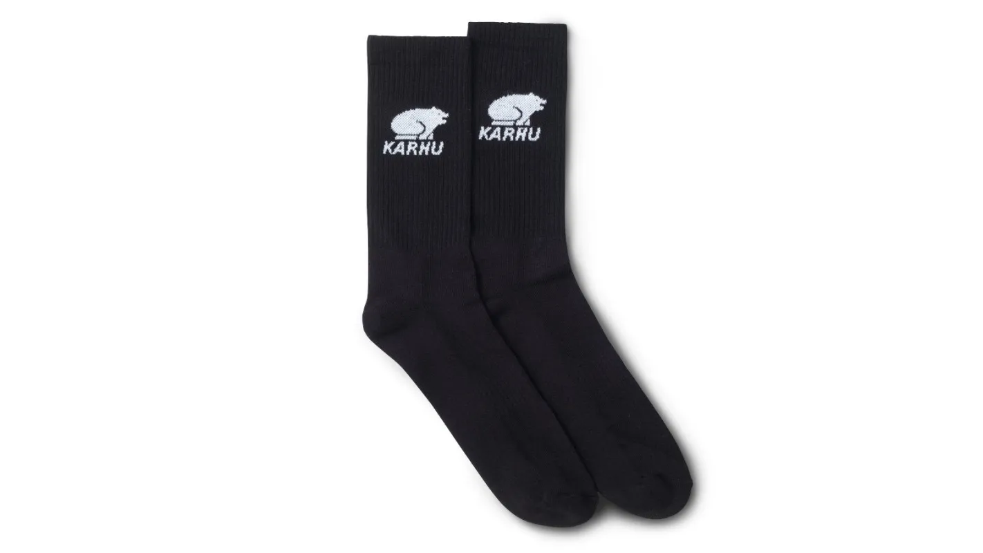 CLASSIC LOGO SOCK - BLACK / WHITE sold by Karhu