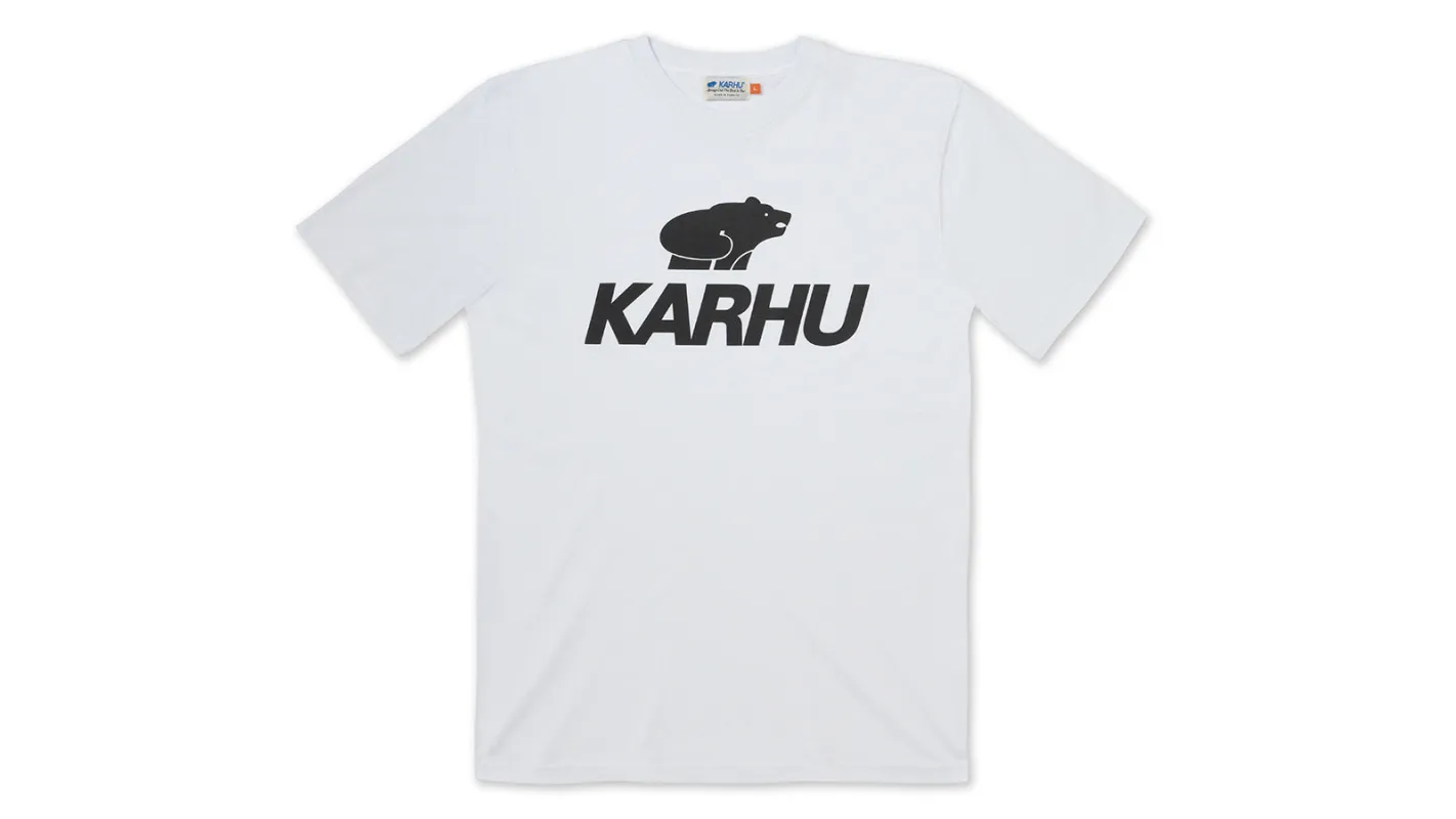 CLASSIC LOGO T-SHIRT - WHITE / BLACK sold by Karhu
