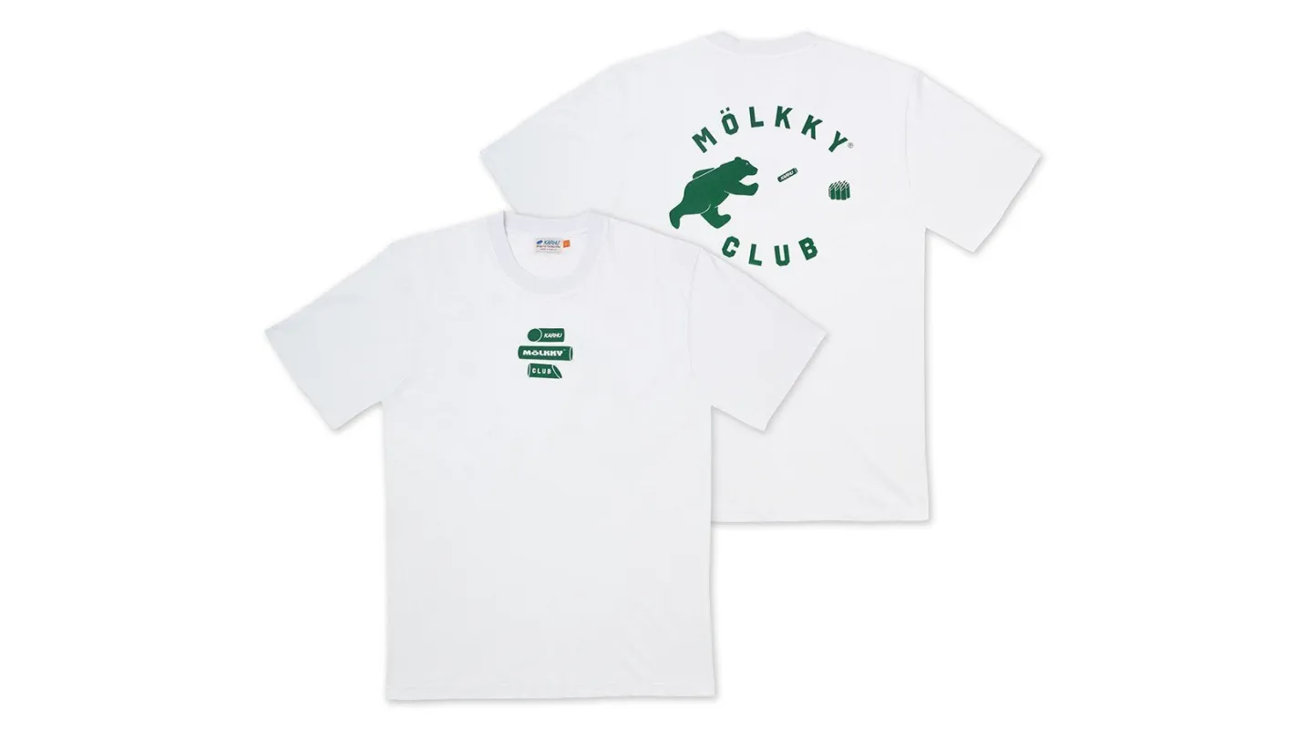 "MÖLKKY" PACK CLUB T-SHIRT - WHITE / VERDANT GREEN sold by Karhu