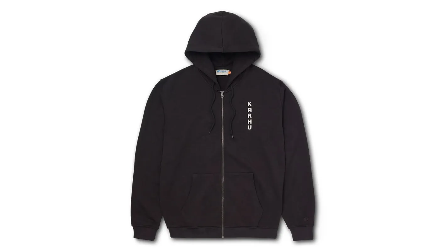 FULL ZIP HOODIE - JET BLACK / FOGGY DEW made by Karhu