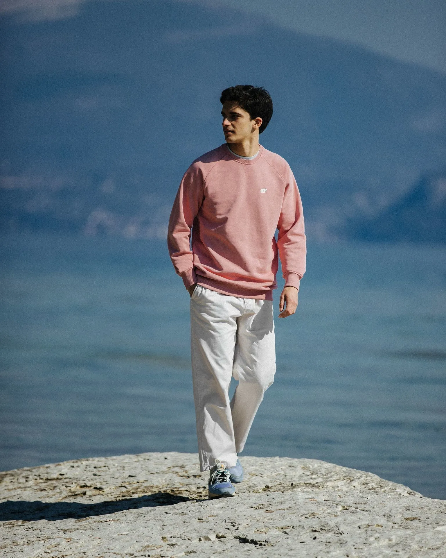CLASSIC CHEST LOGO SWEATSHIRT - ROSE TAN / LILY WHITE sold by Karhu product image thumbnail 5