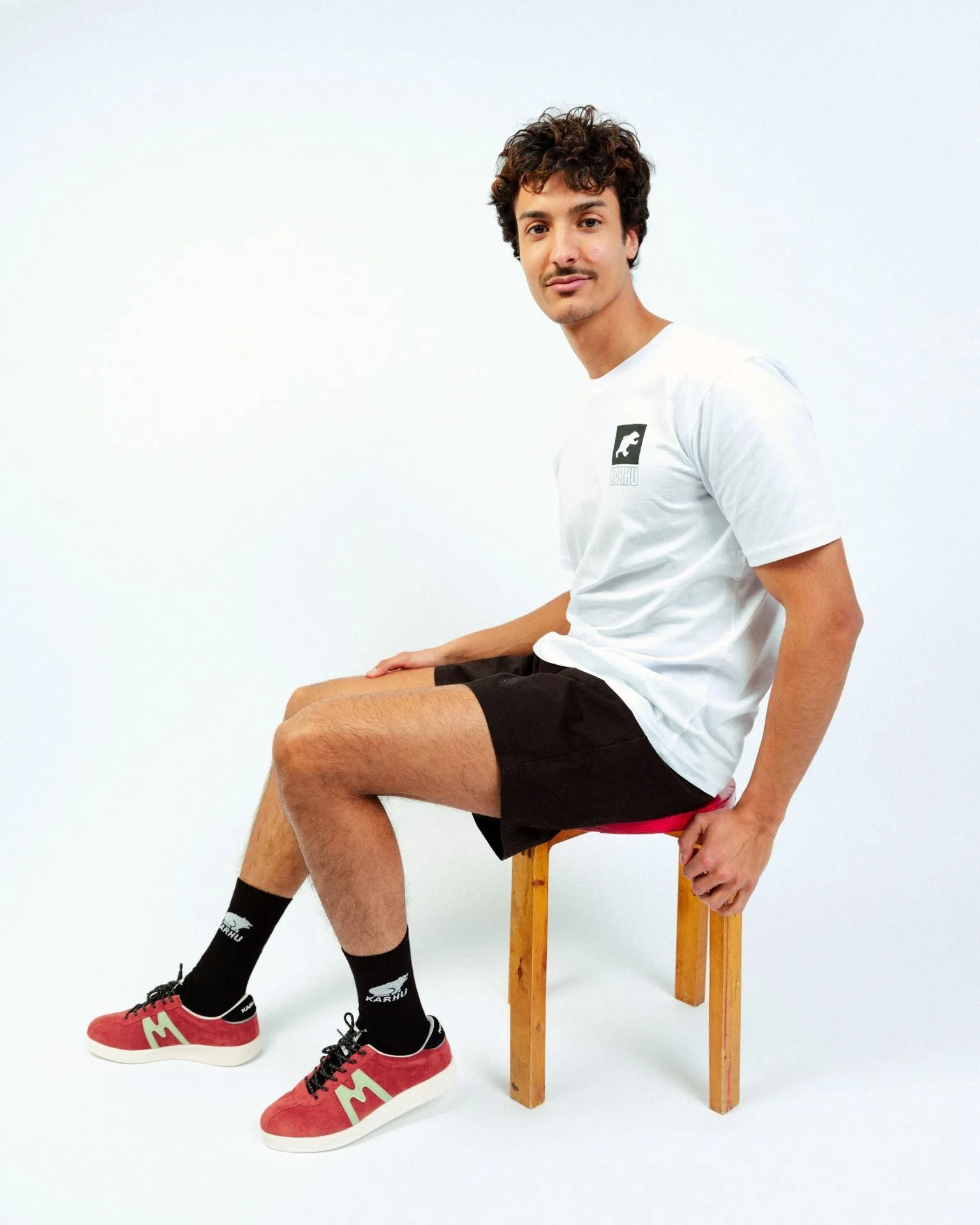 SPORT BEAR LOGO T-SHIRT - WHITE / JET BLACK sold by Karhu product image thumbnail 4