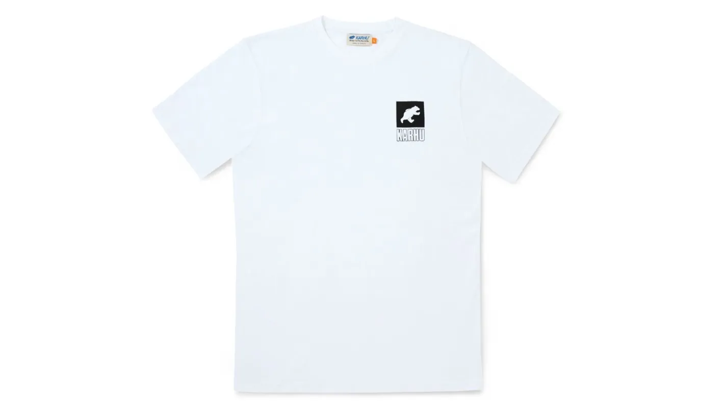 SPORT BEAR LOGO T-SHIRT - WHITE / JET BLACK sold by Karhu