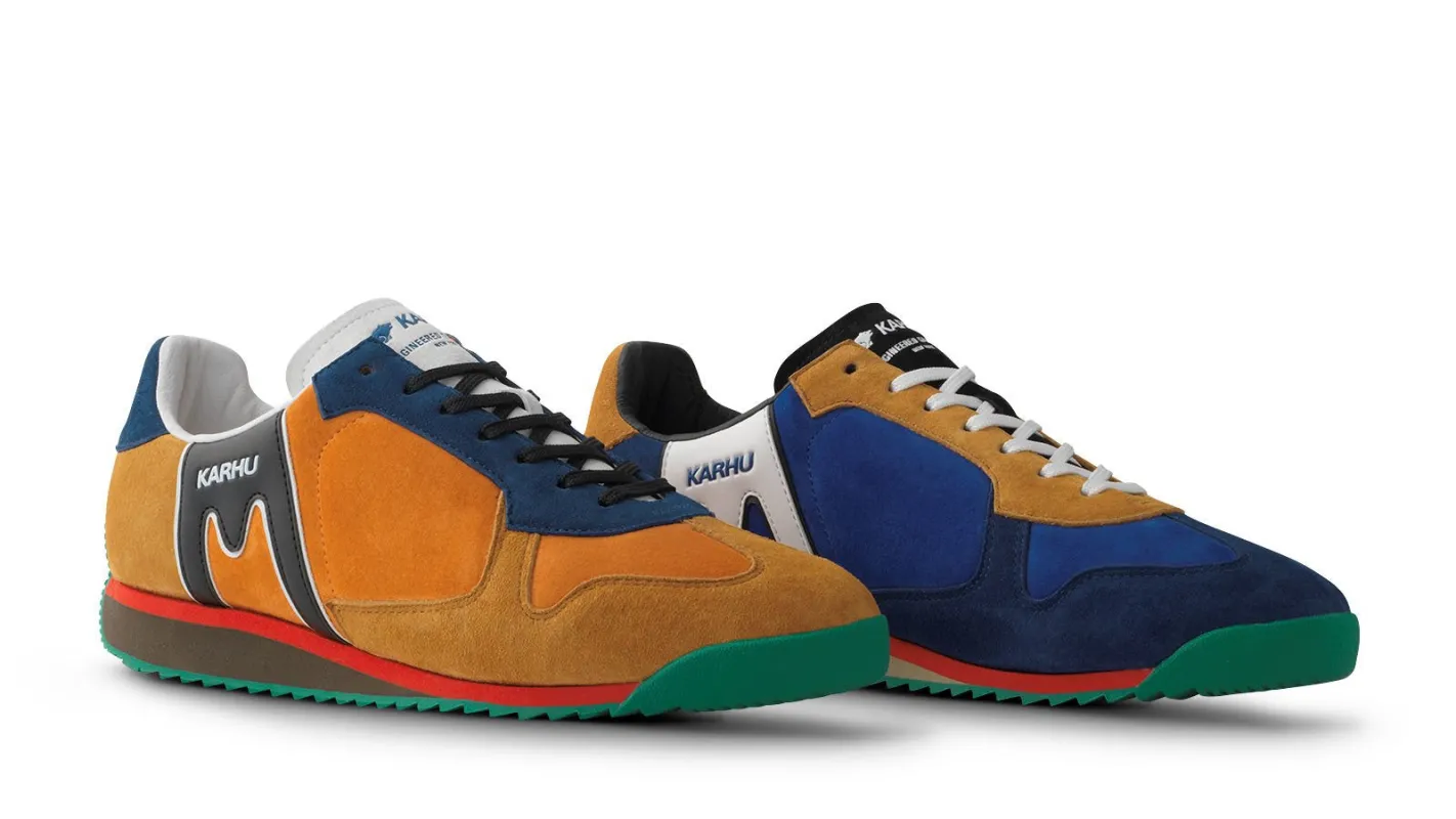 KARHU X ENGINEERED GARMENTS MESTARI SPRINT - CLASSIC BLUE / JAFFA ORANGE sold by Karhu