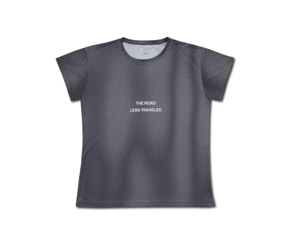 RUNNING T SHIRT WOMEN'S - GREY GRADIENT / WHITE sold by Karhu