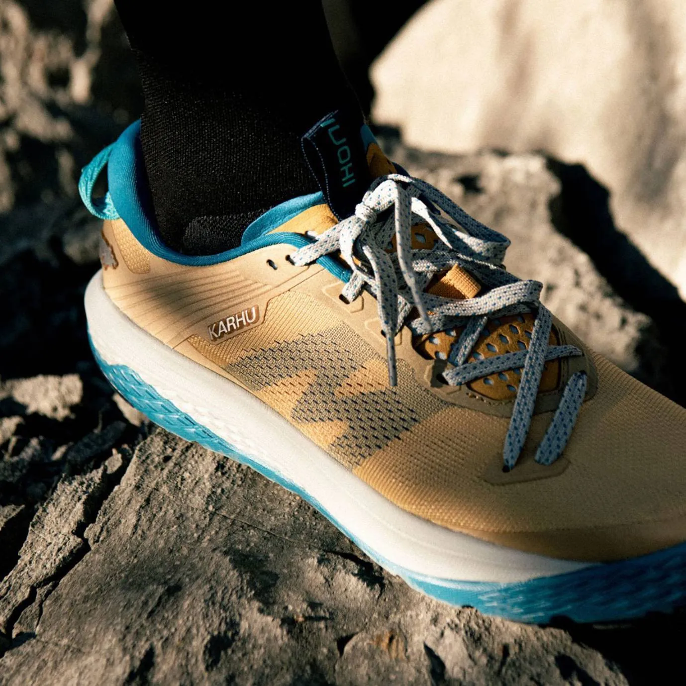 WOMEN'S IKONI TRAIL 1.0 - NEW WHEAT / CRYSTAL TEAL sold by Karhu product image thumbnail 2