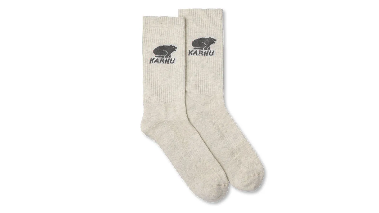 CLASSIC LOGO SOCK - OATMEAL / DARK GULL GRAY sold by Karhu