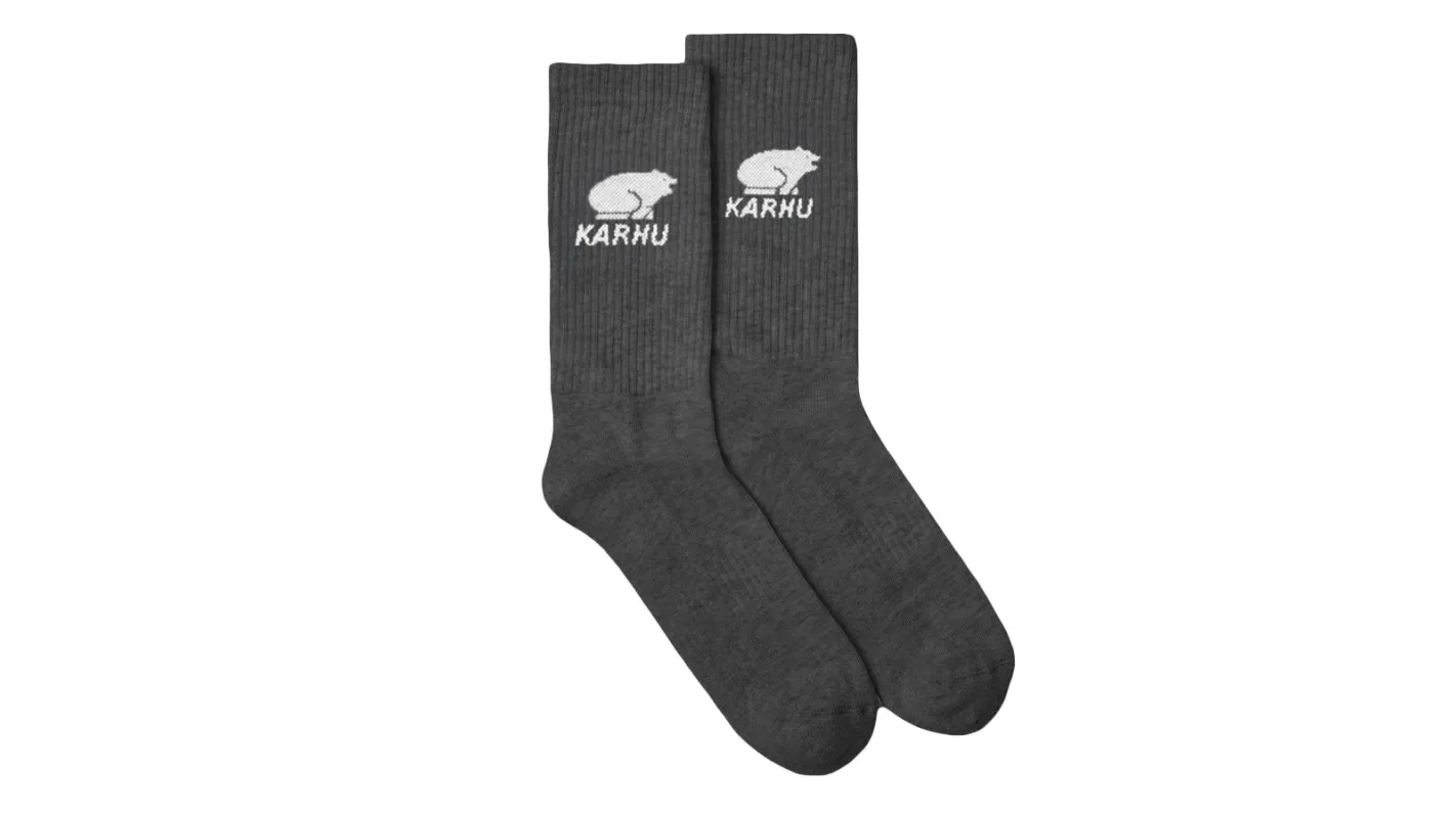 CLASSIC LOGO SOCK - EBONY / ICICLE made by Karhu
