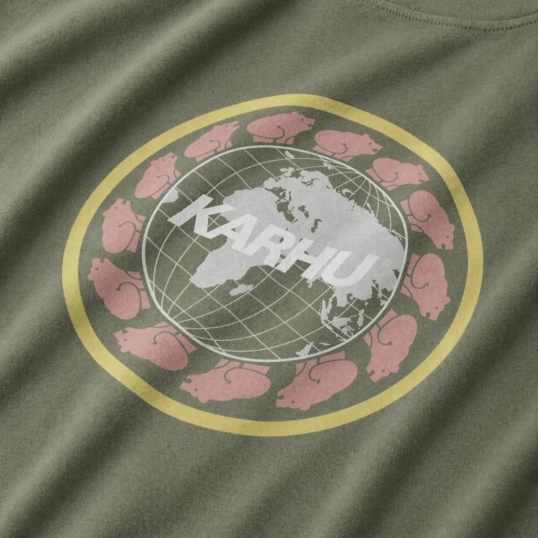WORLDWIDE T–SHIRT - LAUREL OAK / SUNSHINE sold by Karhu product image thumbnail 3