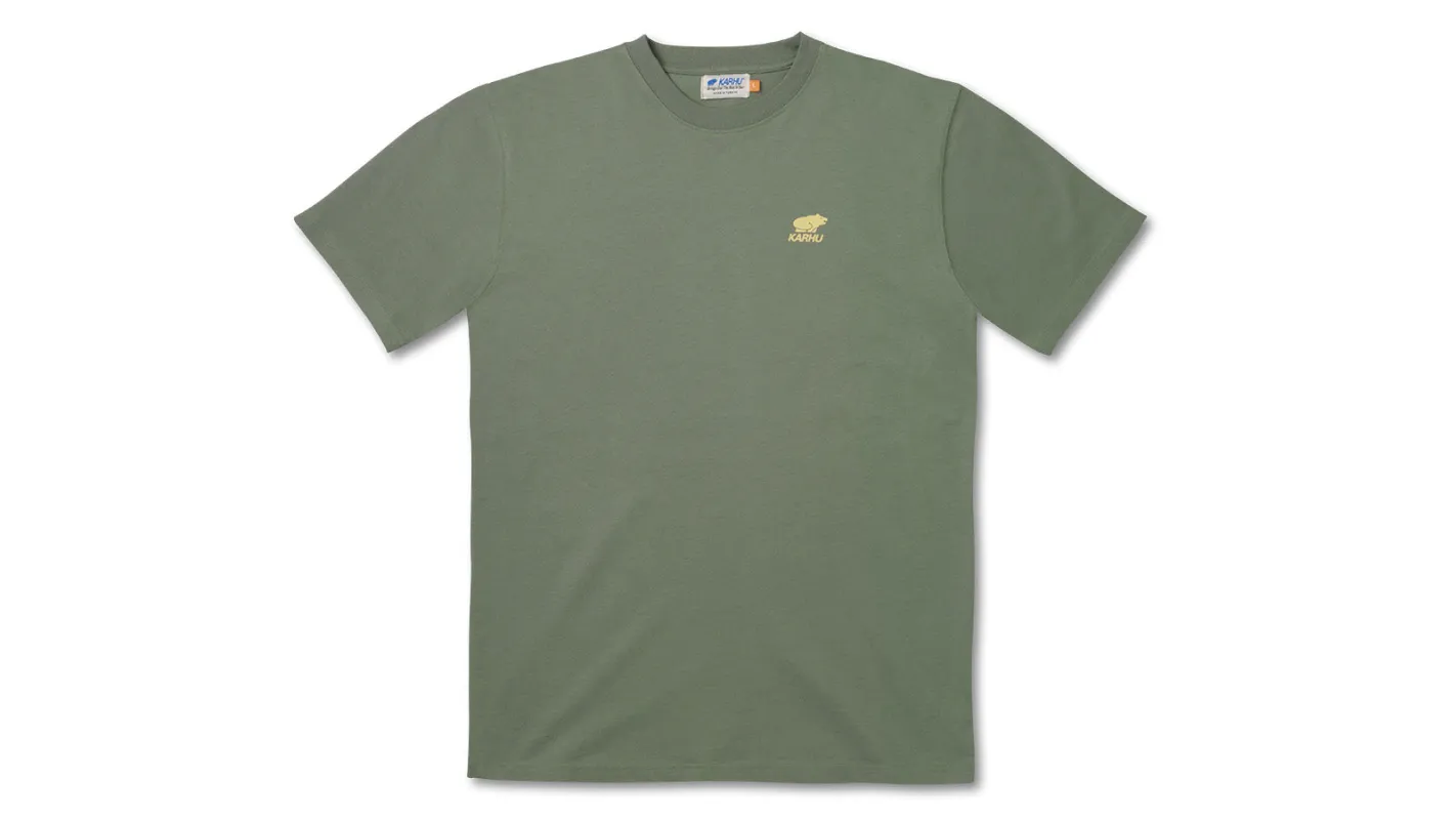 WORLDWIDE T–SHIRT - LAUREL OAK / SUNSHINE made by Karhu