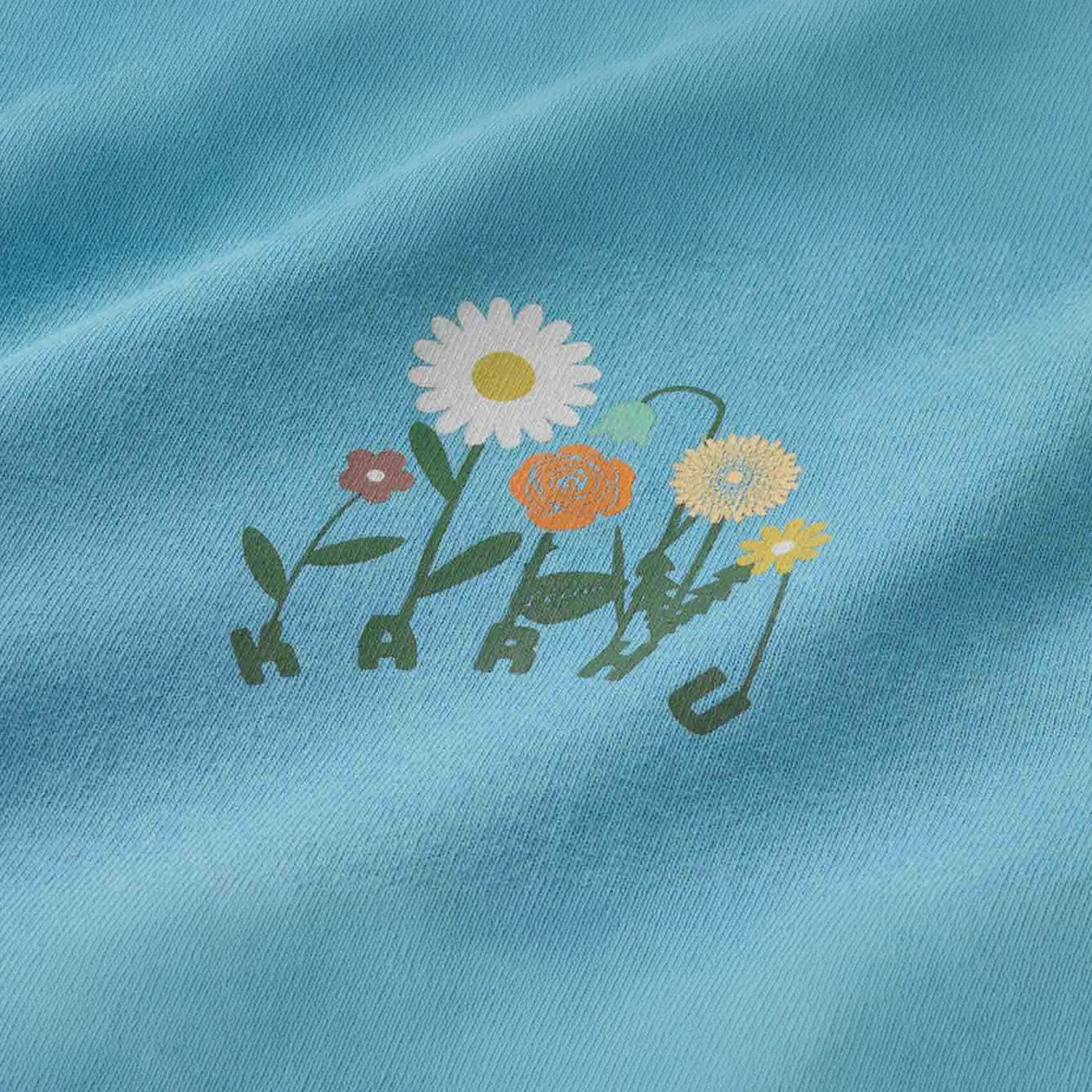 FLOWER LOGO T–SHIRT - DELPHINIUM BLUE / DOUGLAS FIR sold by Karhu product image thumbnail 3