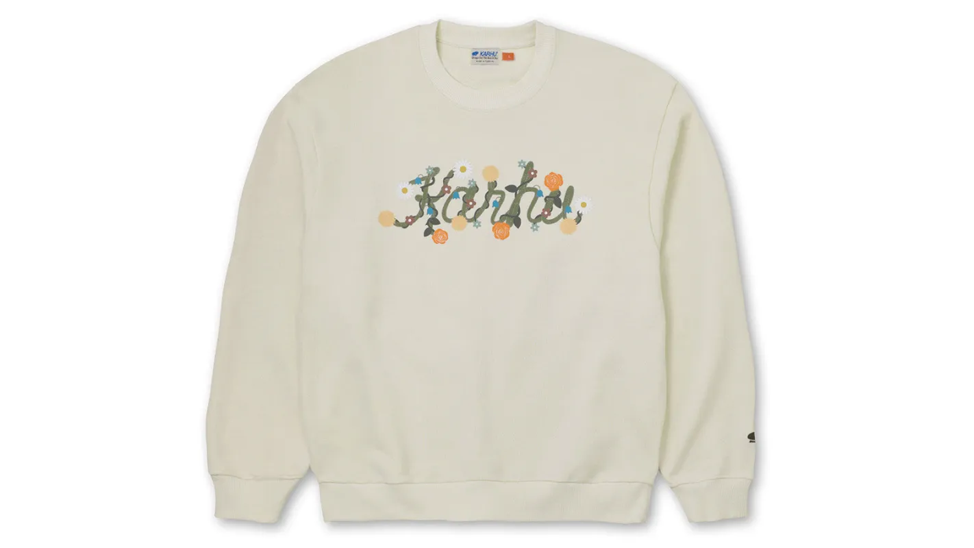 FLOWER LOGO SWEATSHIRT - ICICLE / TEA made by Karhu