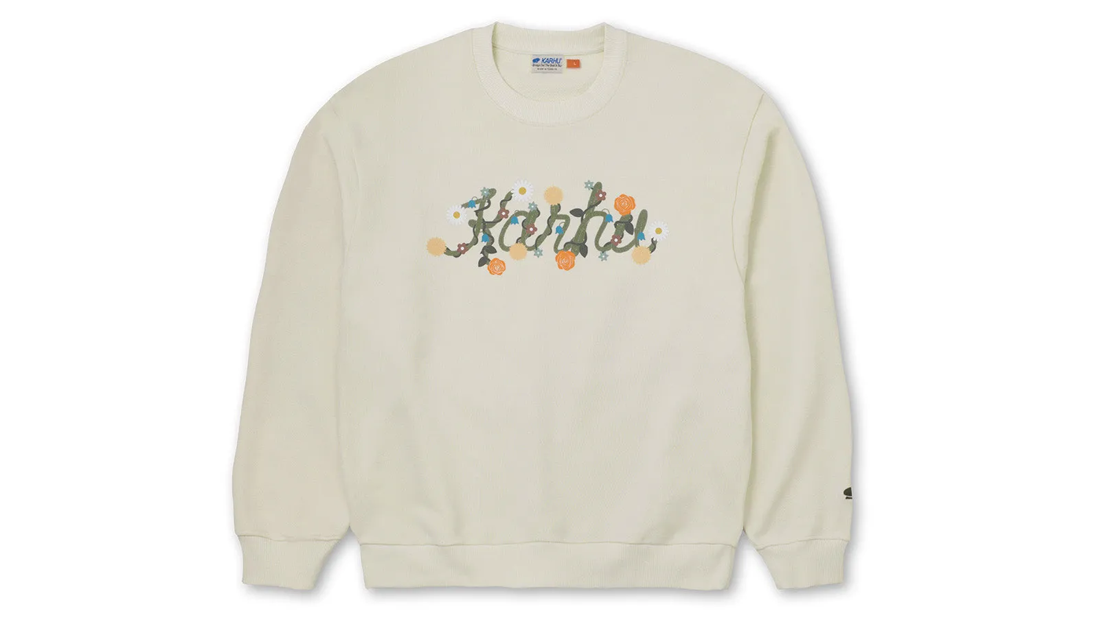 FLOWER LOGO SWEATSHIRT - ICICLE / TEA sold by Karhu