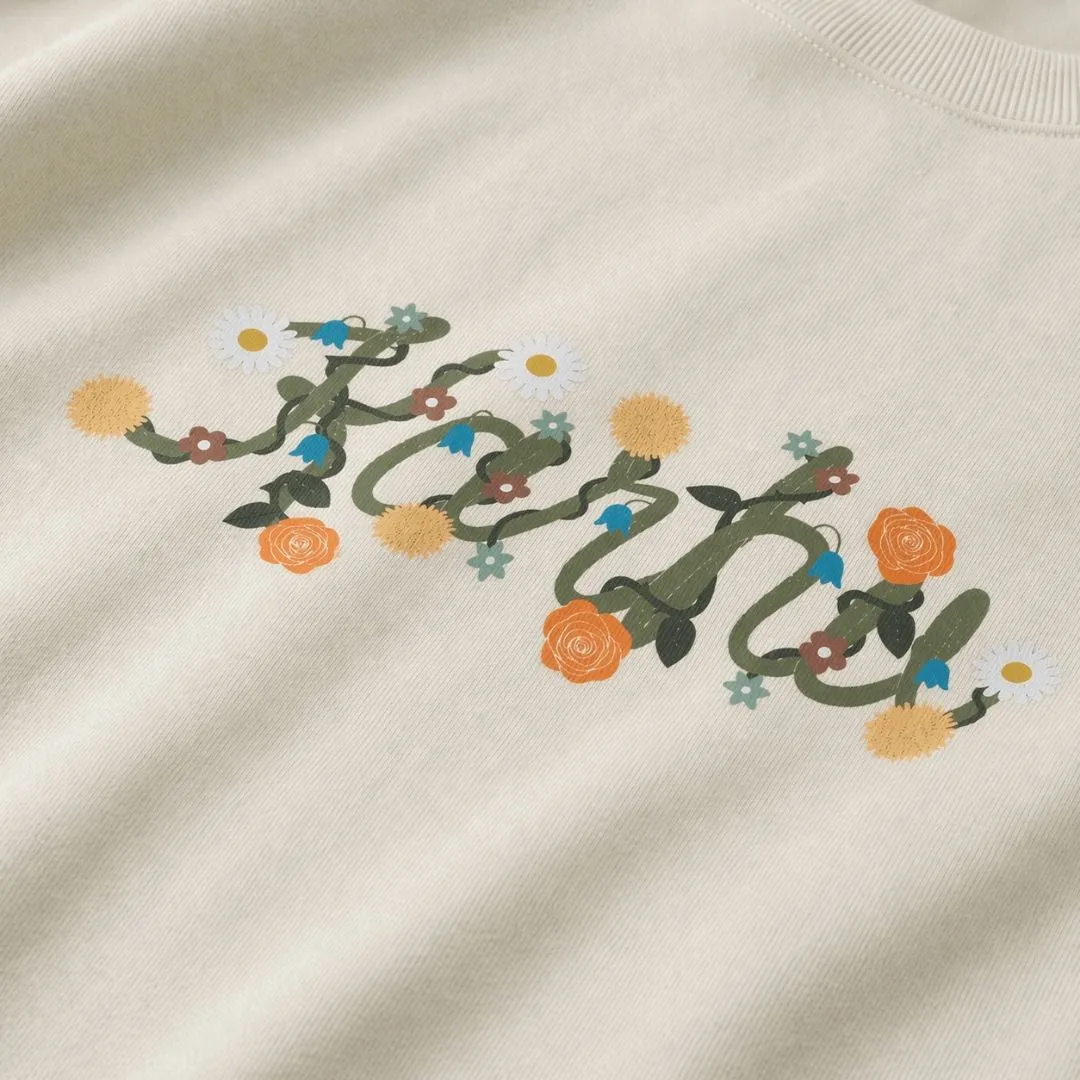 FLOWER LOGO SWEATSHIRT - ICICLE / TEA sold by Karhu product image thumbnail 3