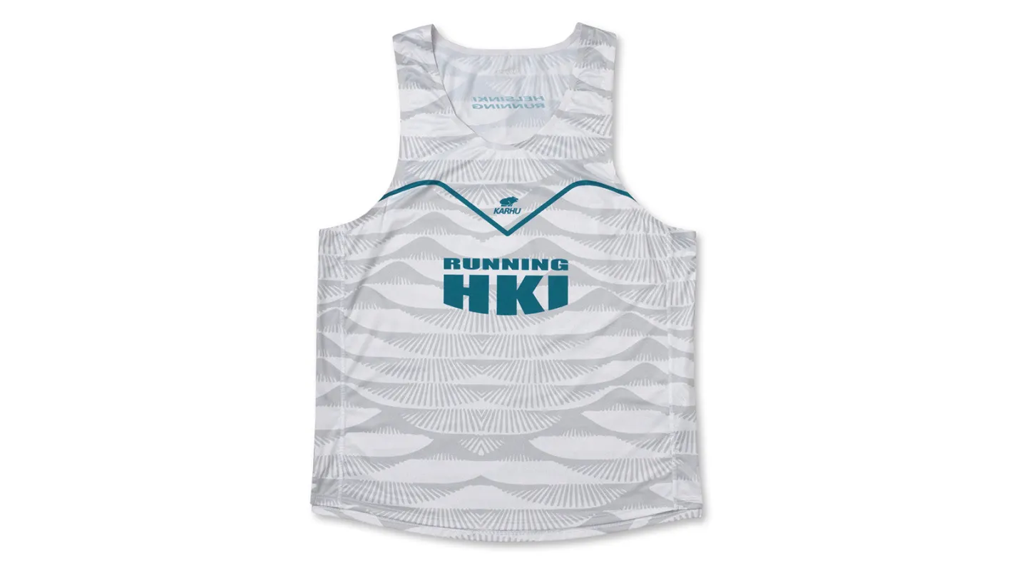 MEN'S RUNNING SINGLET - LUNAR ROCK / BISCAY BAY made by Karhu