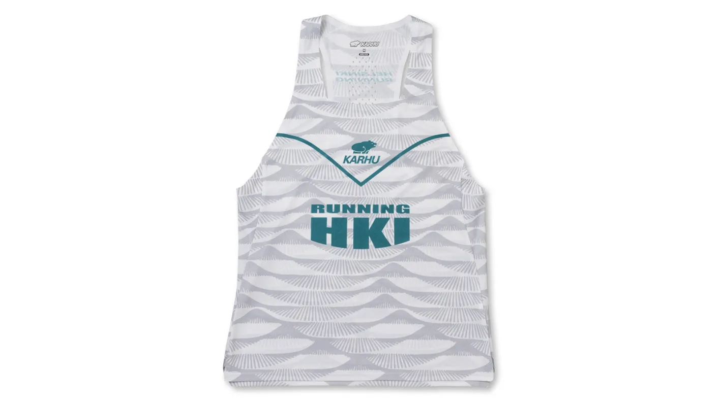 WOMEN'S RUNNING SINGLET - LUNAR ROCK / BISCAY BAY made by Karhu