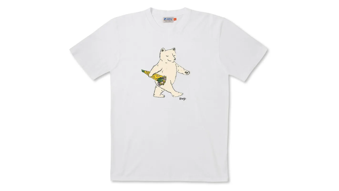 KARHU X EDITH YOUNG T–SHIRT - BRIGHT WHITE / BEIGE made by Karhu