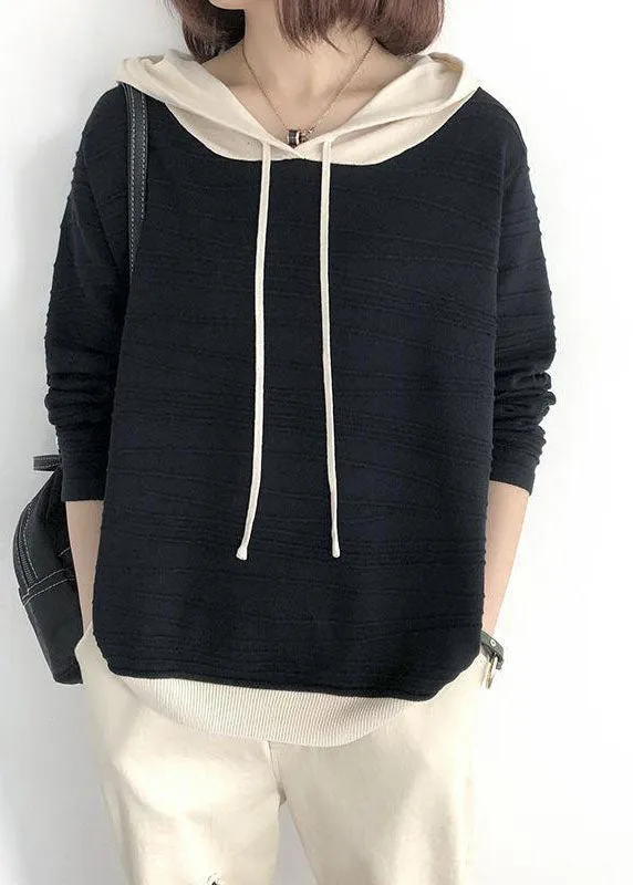 Women's Oversized Sweatshirt Khaki Cotton Hooded Drawstring sold by Hensley London product image thumbnail 2