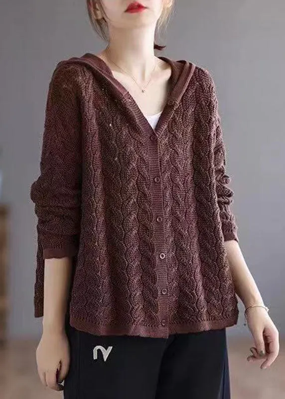 Women's Casual Sweater Caramel Knit Loose Fit sold by Hensley London product image thumbnail 3