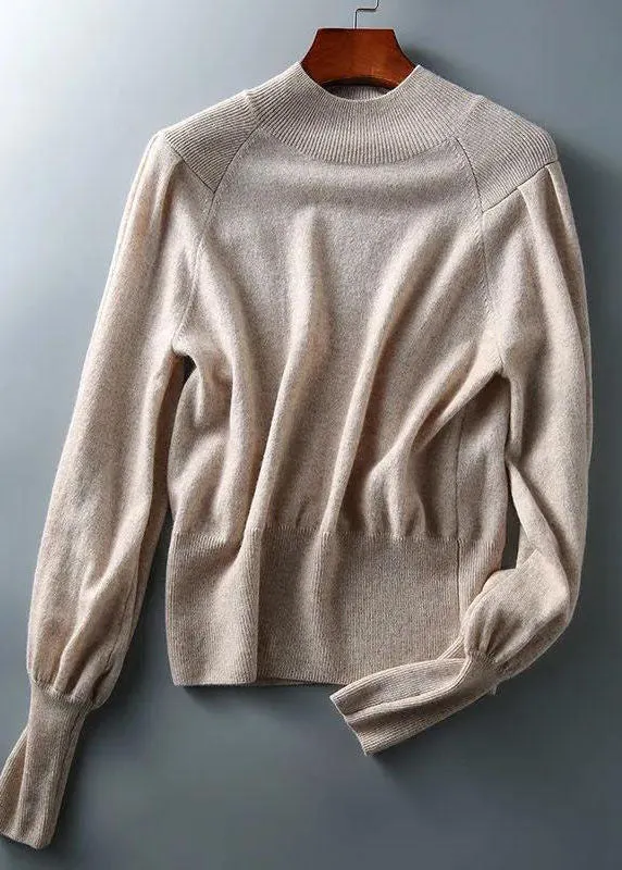 Women's Knit Sweater Khaki Patchwork Winter sold by Hensley London product image thumbnail 4