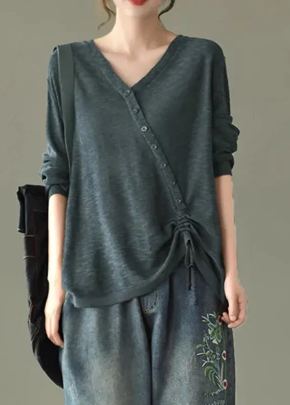 Women's Sweater Navy Knit Cotton sold by Hensley London