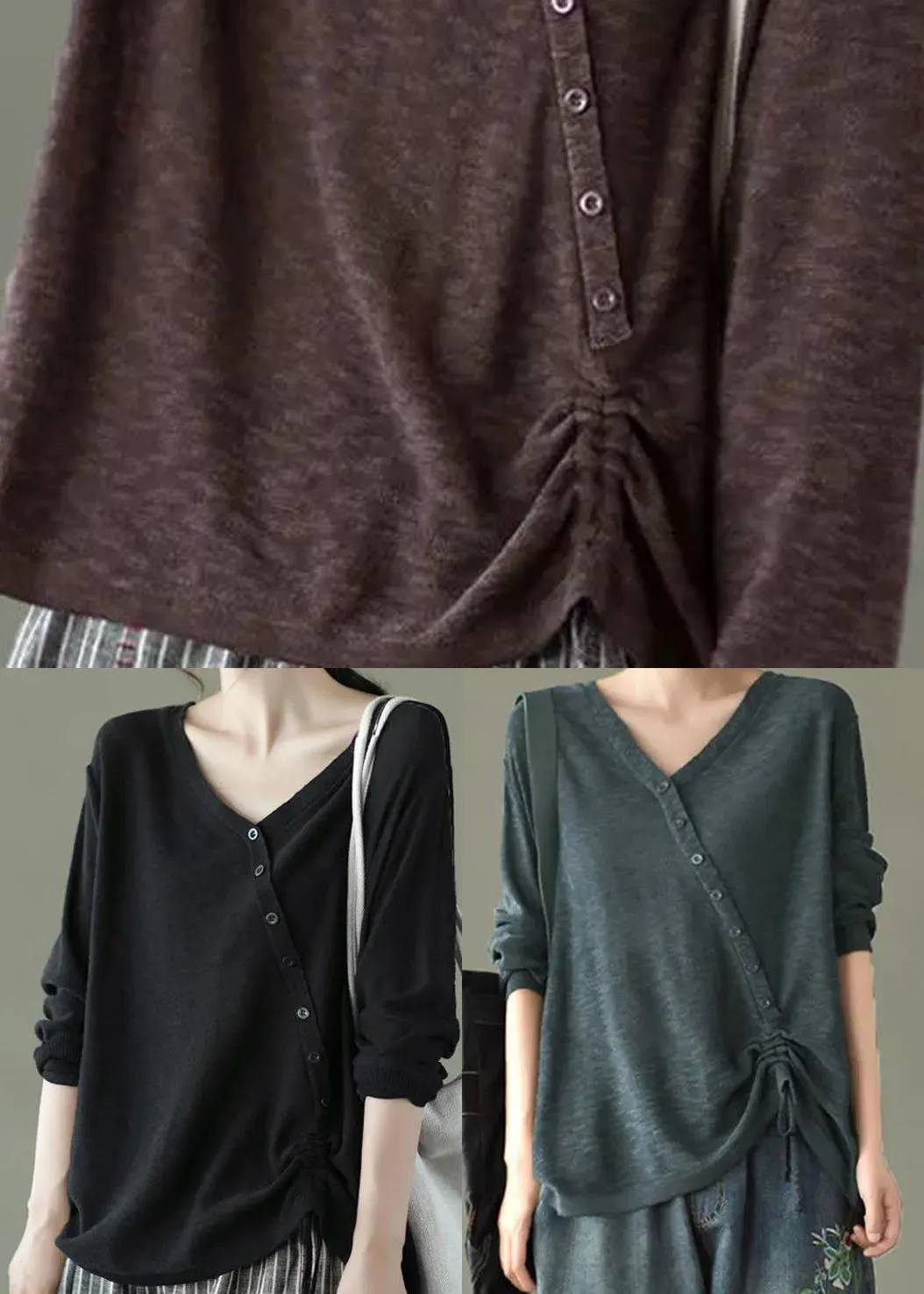 Women's Sweater Navy Knit Cotton sold by Hensley London product image thumbnail 5