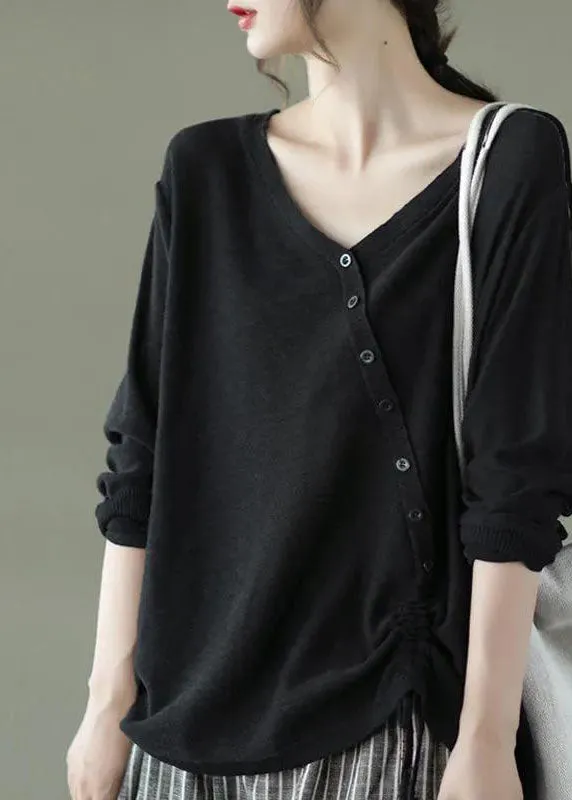 Women's Sweater Navy Knit Cotton sold by Hensley London product image thumbnail 2