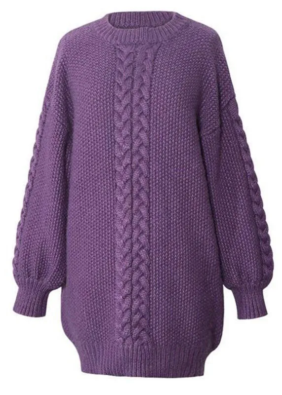 Women's Sweater Dress Pink Knit Plus Size Comfort sold by Hensley London product image thumbnail 5