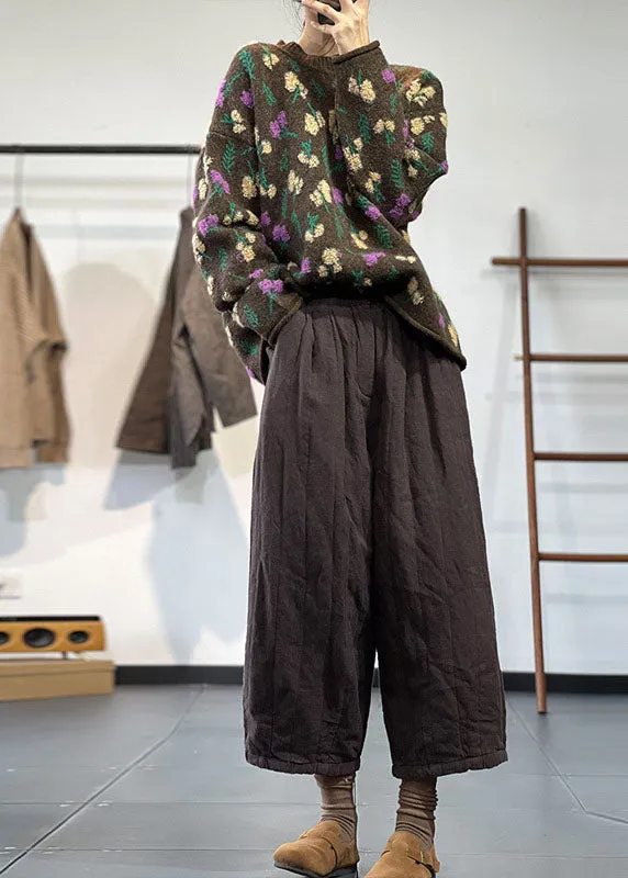 Women's Oversized Sweater Brown Knit sold by Hensley London product image thumbnail 3