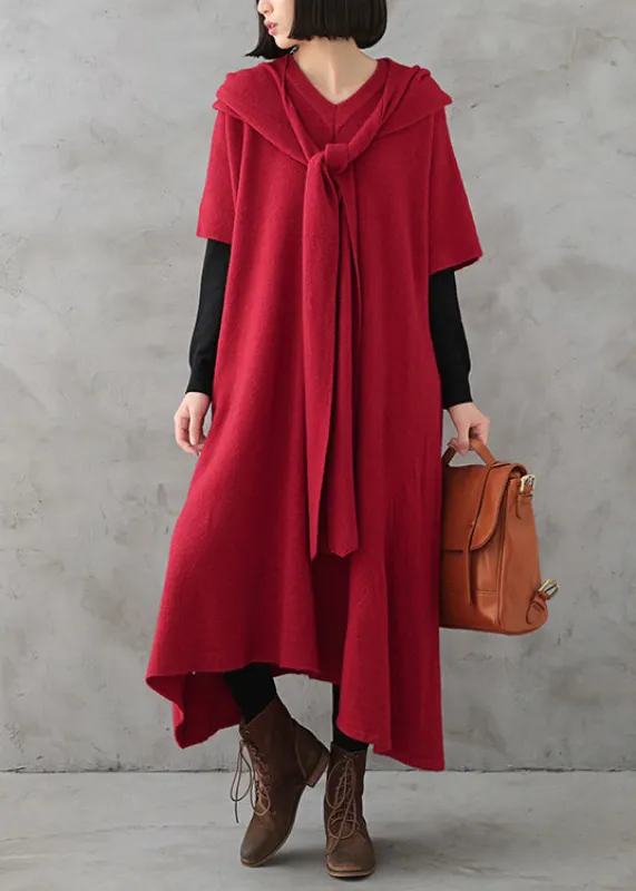 Women's Sweater Dress Red Knit sold by Hensley London