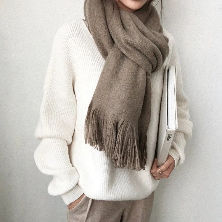 Women's Oversized Sweater Grey Knit sold by Hensley London product image thumbnail 5