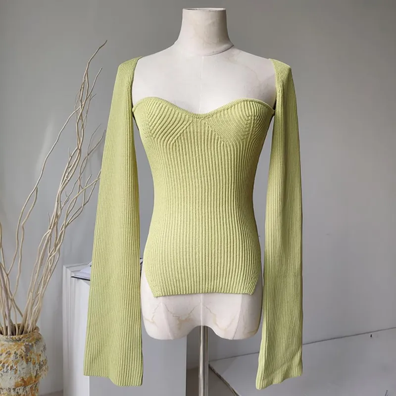Women's Sweater Long Sleeve Square Collar Viscose Acrylic sold by Hensley London