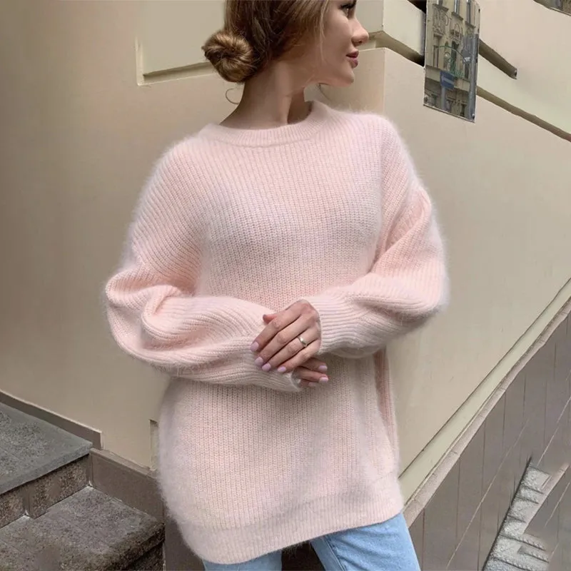 Women's Oversized Sweater Candy Color Acrylic Long Sleeve sold by Hensley London product image thumbnail 5