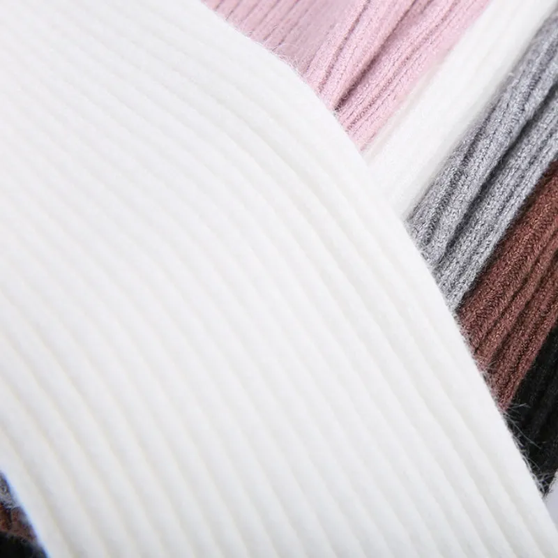 Women's Pullover Sweater Slim Fit Long Sleeve Beige Knit sold by Hensley London product image thumbnail 4