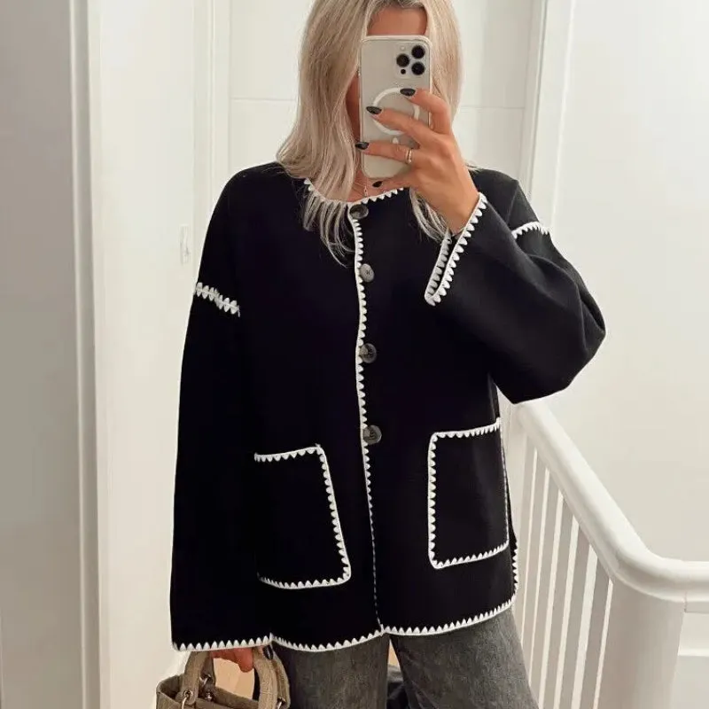 Women's Winter Jacket Patchwork Style Long Sleeve Polyester sold by Hensley London