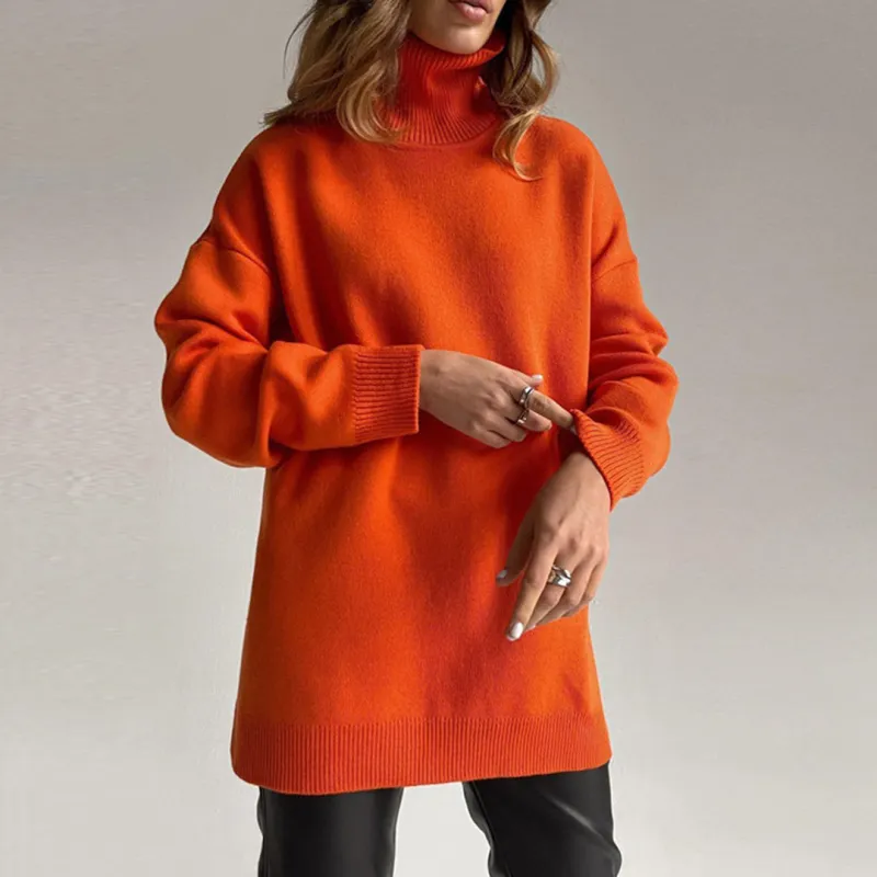Chic Women's High-Neck Sweater with Long Sleeves sold by Hensley London