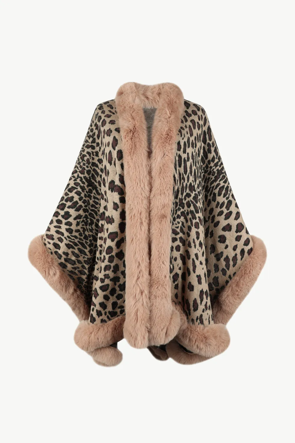 Chic Leopard Print Open Poncho for Women sold by Hensley London product image thumbnail 4