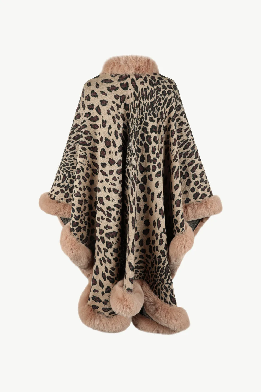 Chic Leopard Print Open Poncho for Women sold by Hensley London product image thumbnail 5