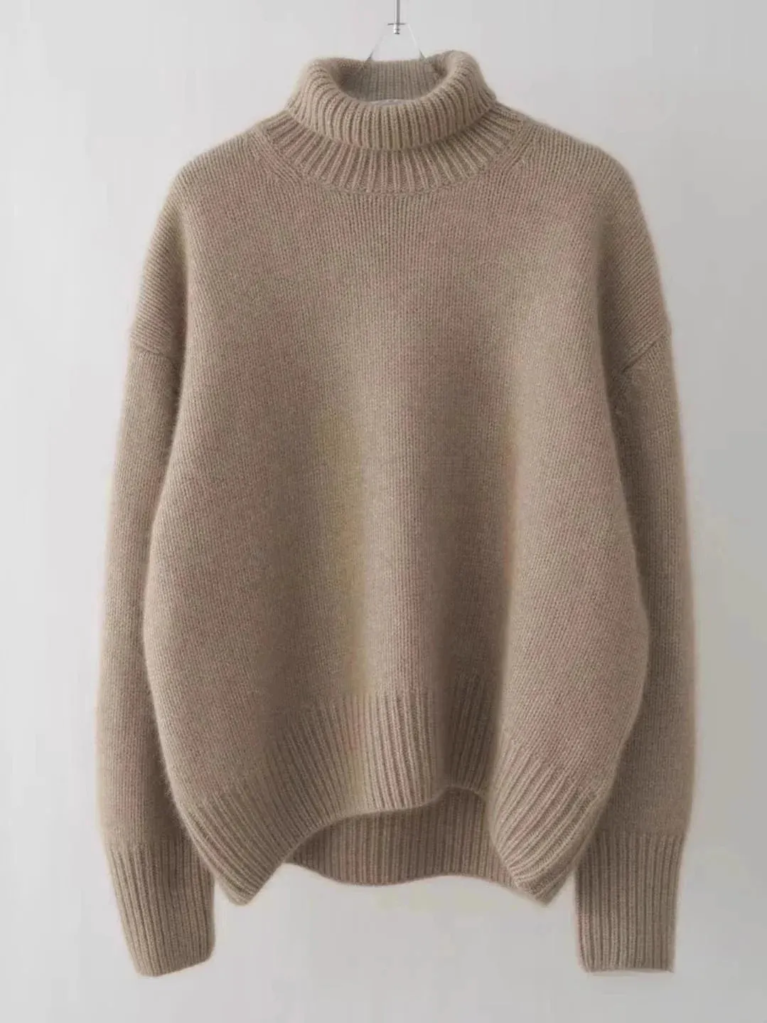 Women's Loose Knit High Neck Sweater for Cozy Comfort sold by Hensley London product image thumbnail 5
