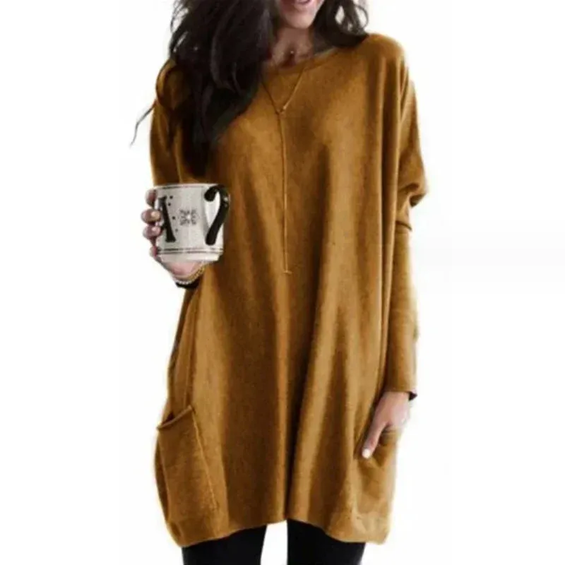 Women's Oversized Cotton Tunic Sweater for Ultimate Comfort sold by Hensley London product image thumbnail 4