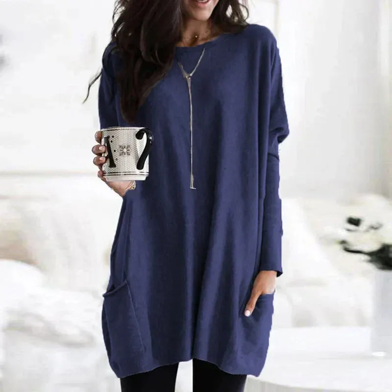 Women's Oversized Cotton Tunic Sweater for Ultimate Comfort sold by Hensley London product image thumbnail 5